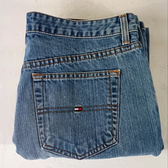 Tommy Hilfiger Lorider Zip Bootcut Blue Jeans Women's Size 10 Light Wash Denim - Picture 1 of 4